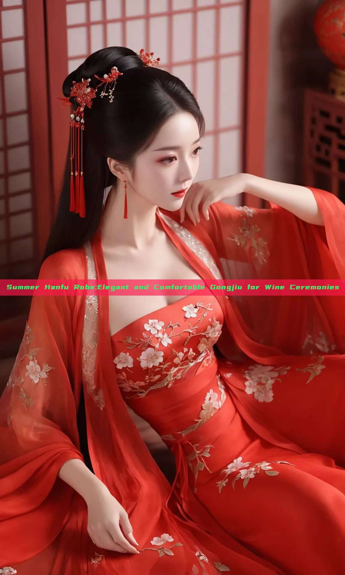 Summer Hanfu Robe:Elegant and Comfortable Gongjiu for Wine Ceremonies