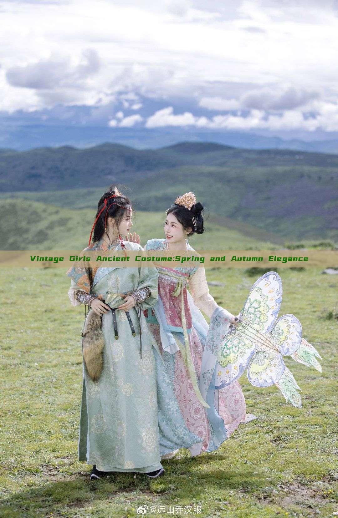 Vintage Girls Ancient Costume:Spring and Autumn Elegance