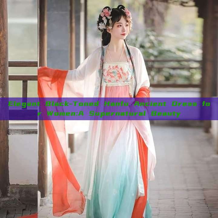 Elegant Black-Toned Hanfu Ancient Dress for Women:A Supernatural Beauty