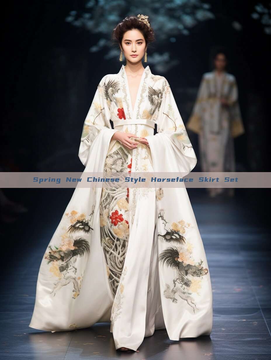 Spring New Chinese Style Horseface Skirt Set Spring New Chinese Style Horseface Skirt Set