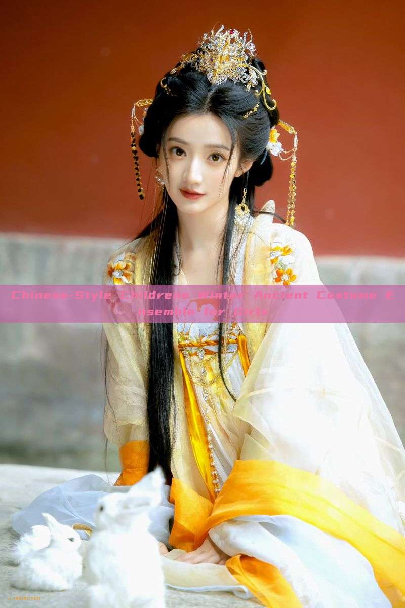 Chinese-Style Childrens Winter Ancient Costume Ensemble for Girls