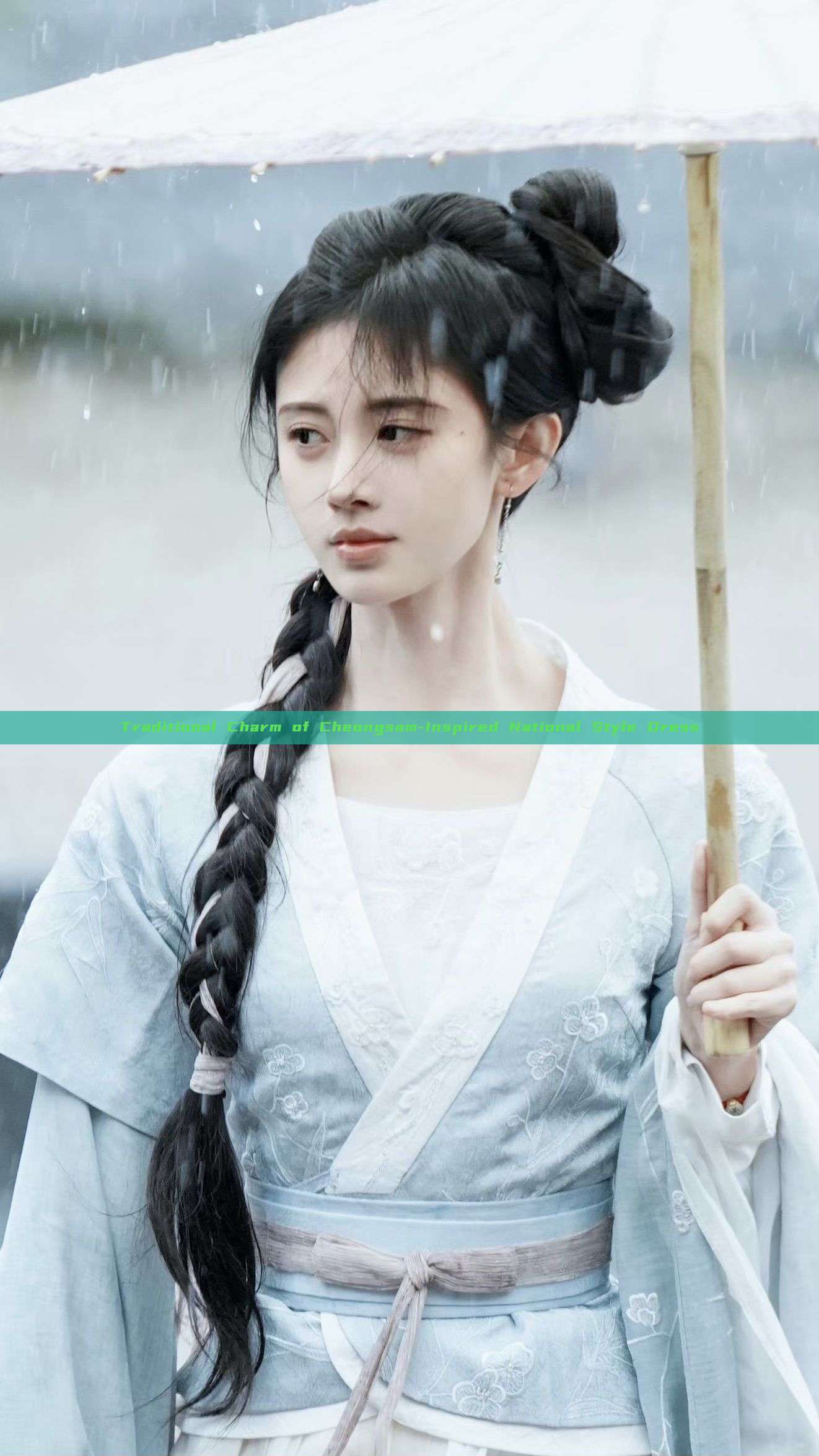 Traditional Charm of Cheongsam-Inspired National Style Dress Traditional Charm of Cheongsam-Inspired National Style Dress