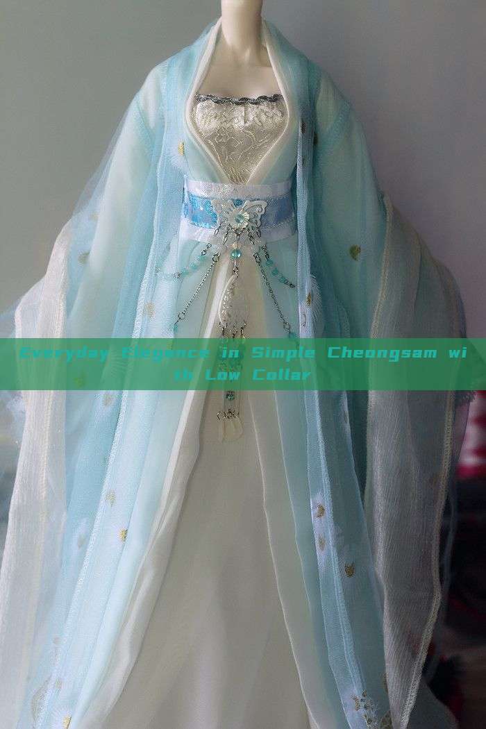 Everyday Elegance in Simple Cheongsam with Low Collar