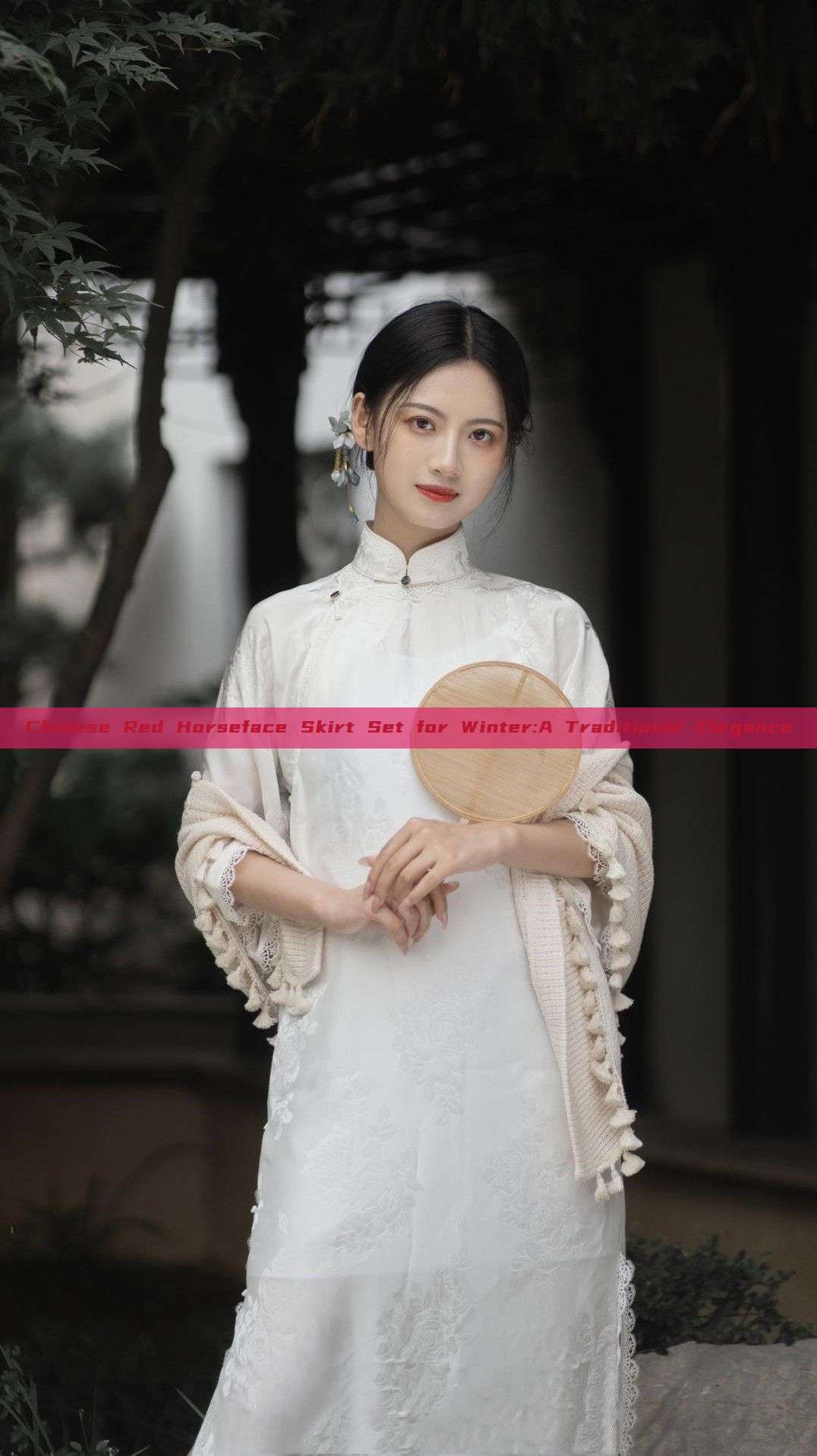 Chinese Red Horseface Skirt Set for Winter:A Traditional Elegance