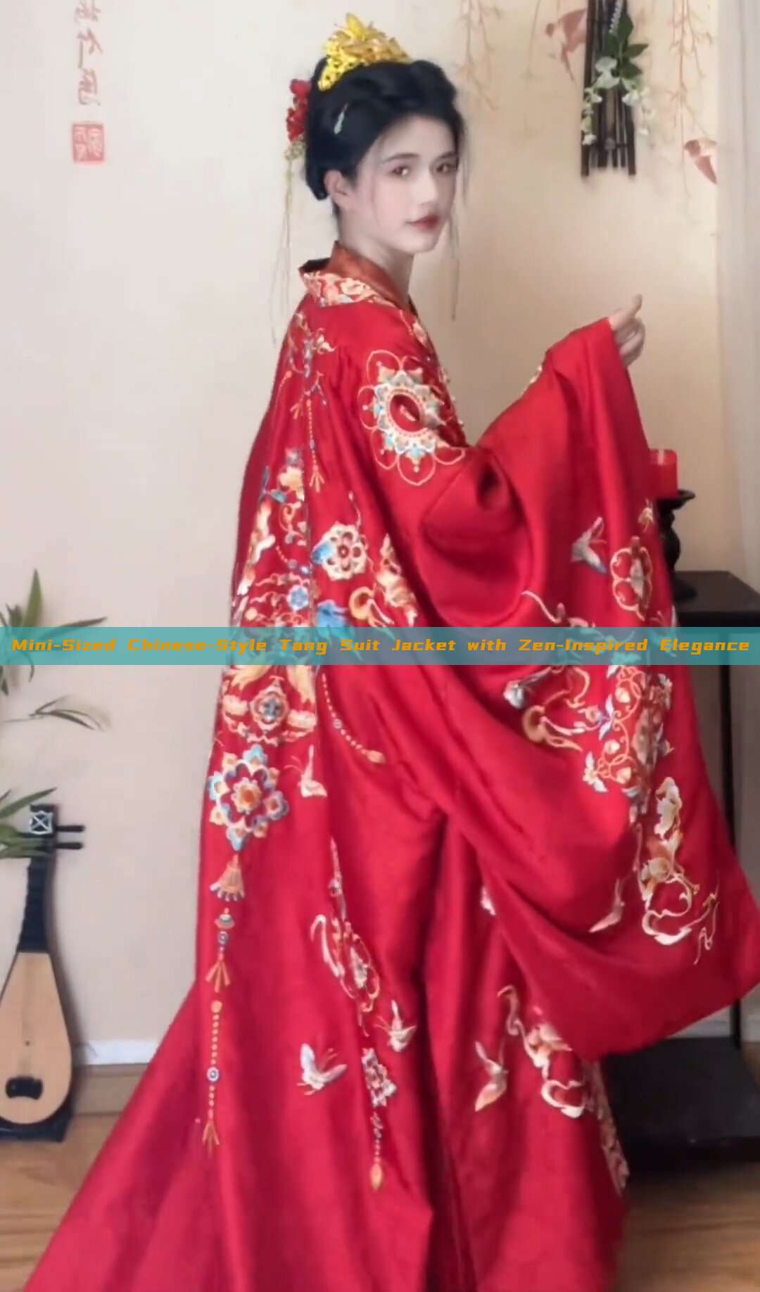 Mini-Sized Chinese-Style Tang Suit Jacket with Zen-Inspired Elegance