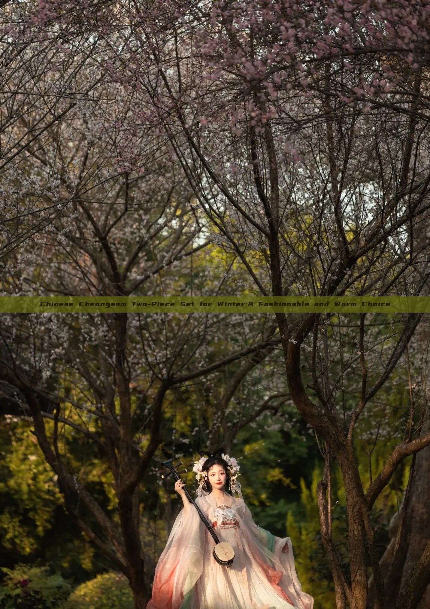 Chinese Cheongsam Two-Piece Set for Winter:A Fashionable and Warm Choice