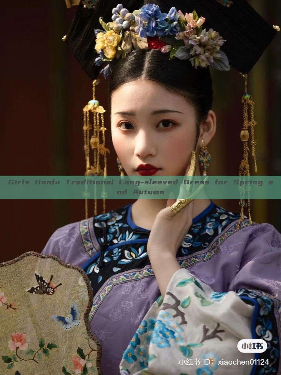 Girls Hanfu Traditional Long-sleeved Dress for Spring and Autumn Girls Hanfu Traditional Long-sleeved Dress for Spring and Autumn