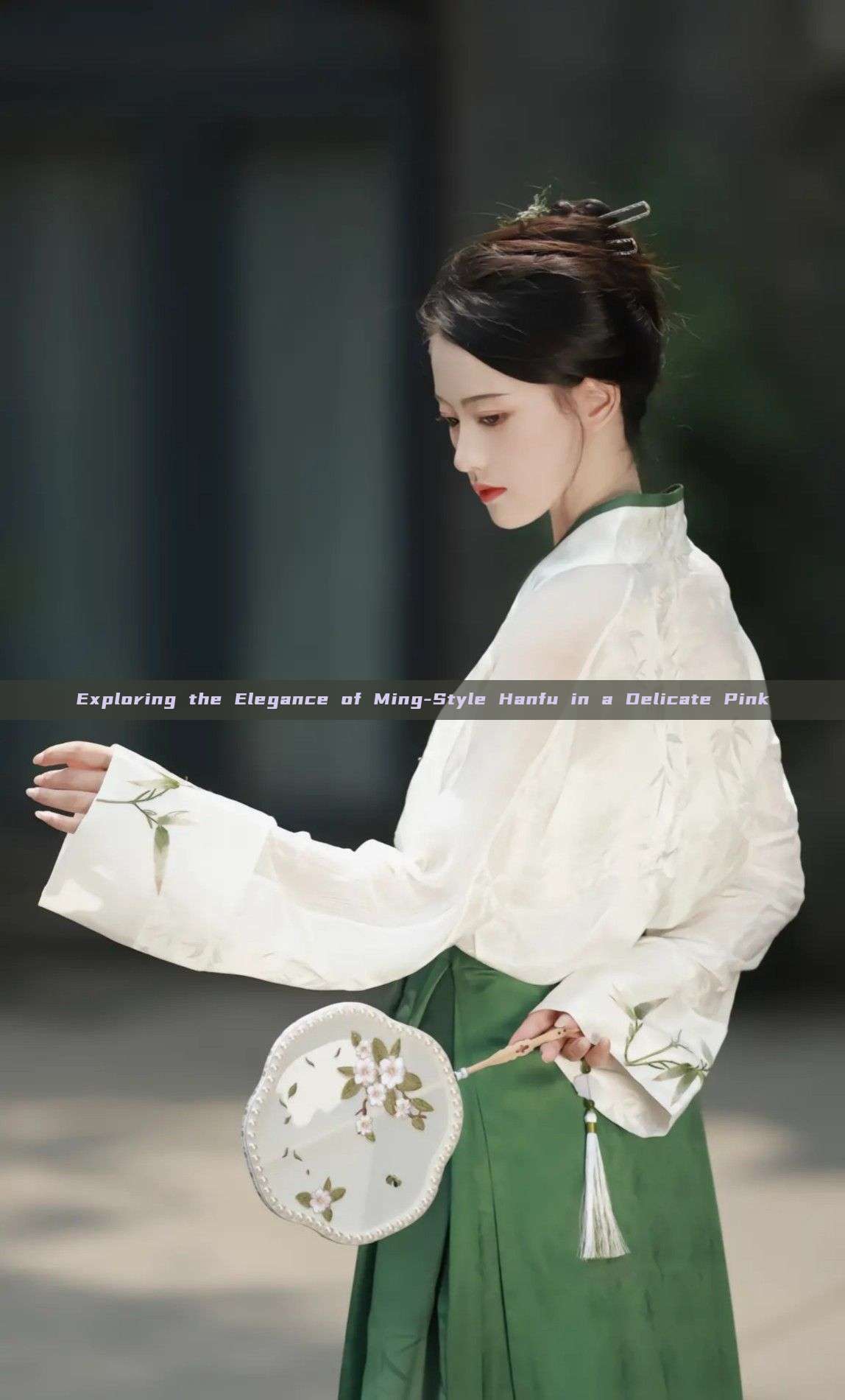 Exploring the Elegance of Ming-Style Hanfu in a Delicate Pink