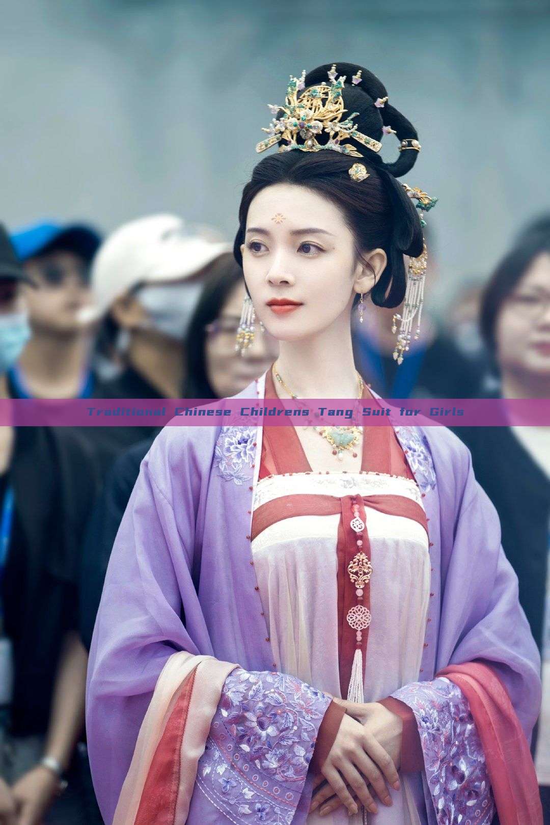 Traditional Chinese Childrens Tang Suit for Girls