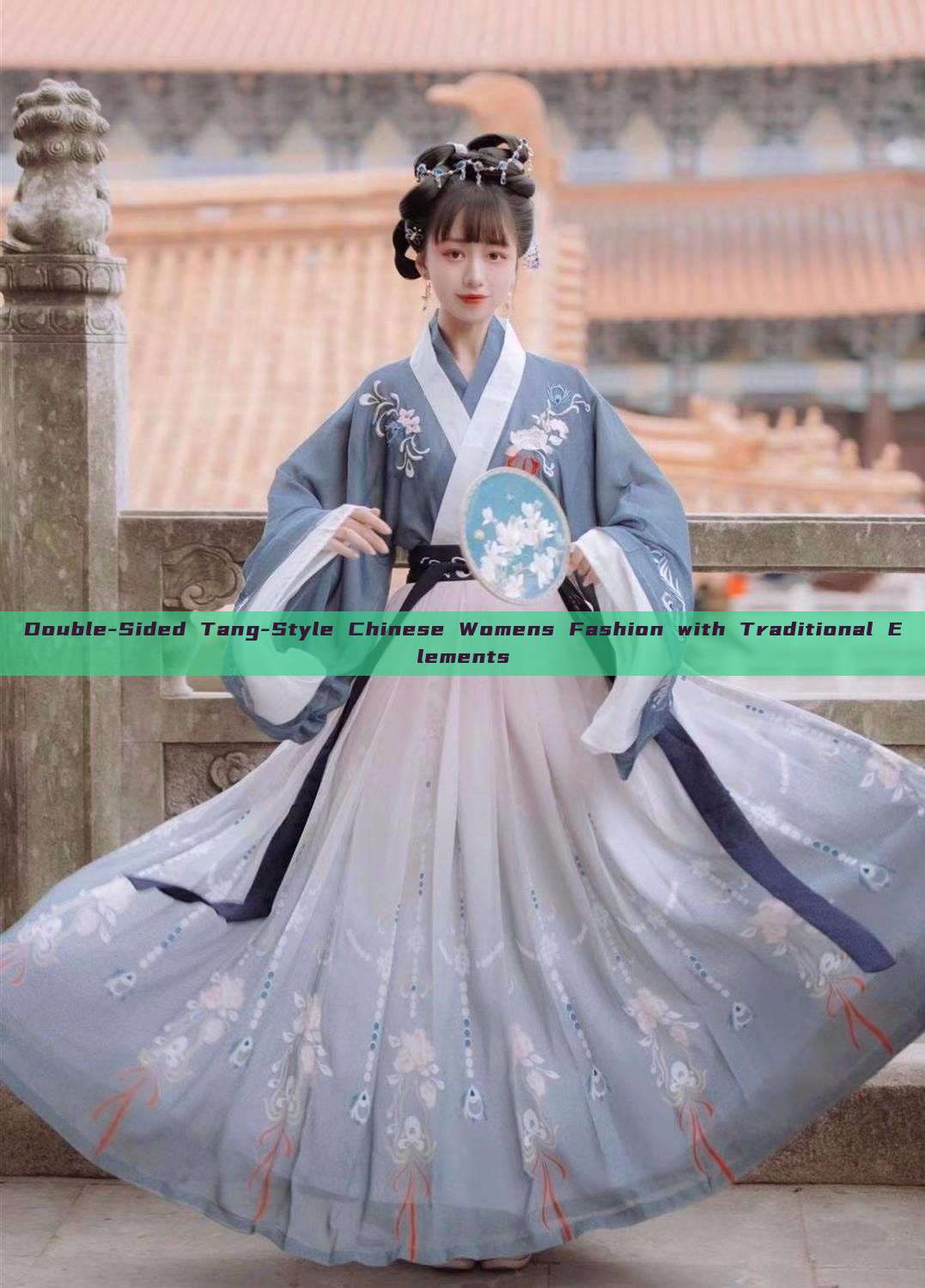 Double-Sided Tang-Style Chinese Womens Fashion with Traditional Elements