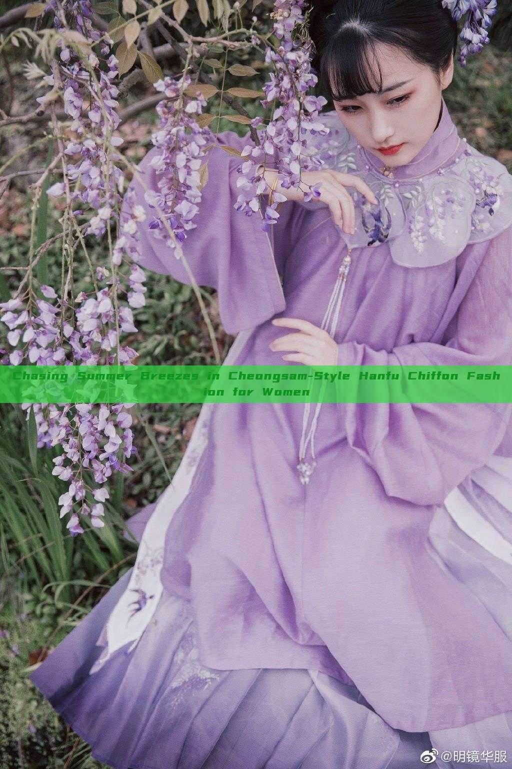Chasing Summer Breezes in Cheongsam-Style Hanfu Chiffon Fashion for Women