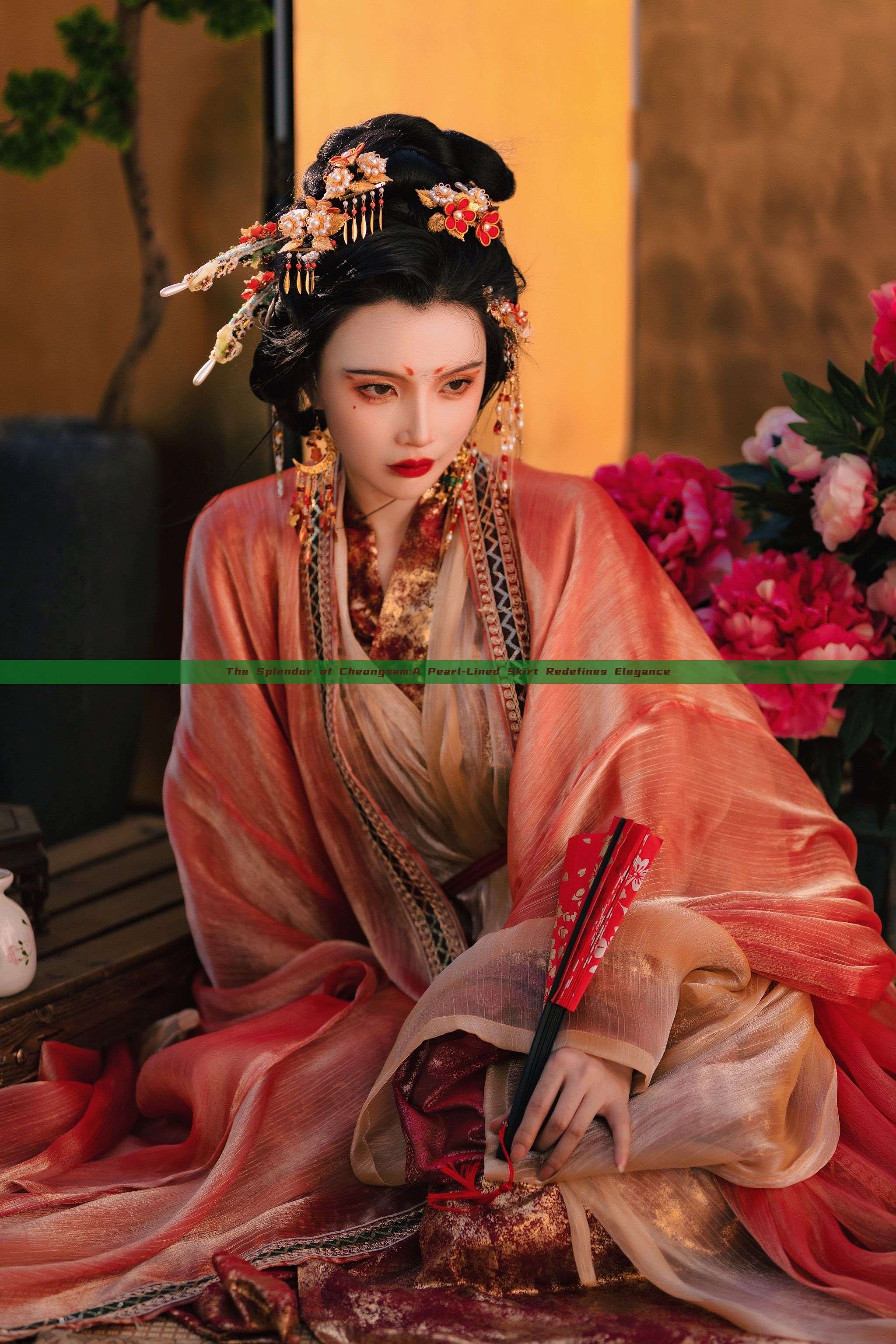 The Splendor of Cheongsam:A Pearl-Lined Skirt Redefines Elegance The Splendor of Cheongsam:A Pearl-Lined Skirt Redefines Elegance