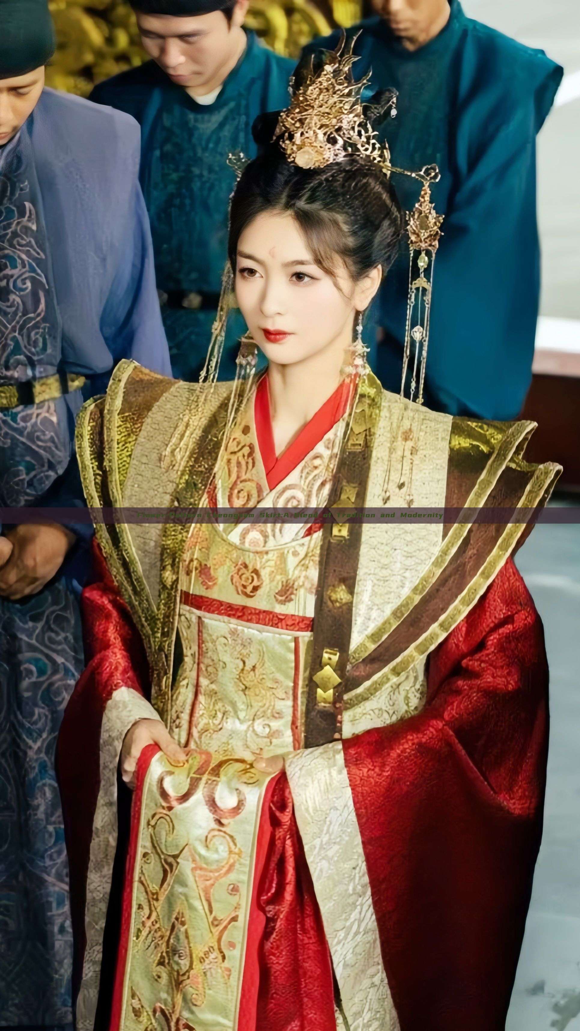 Flower-Pattern Cheongsam Skirt:A Blend of Tradition and Modernity