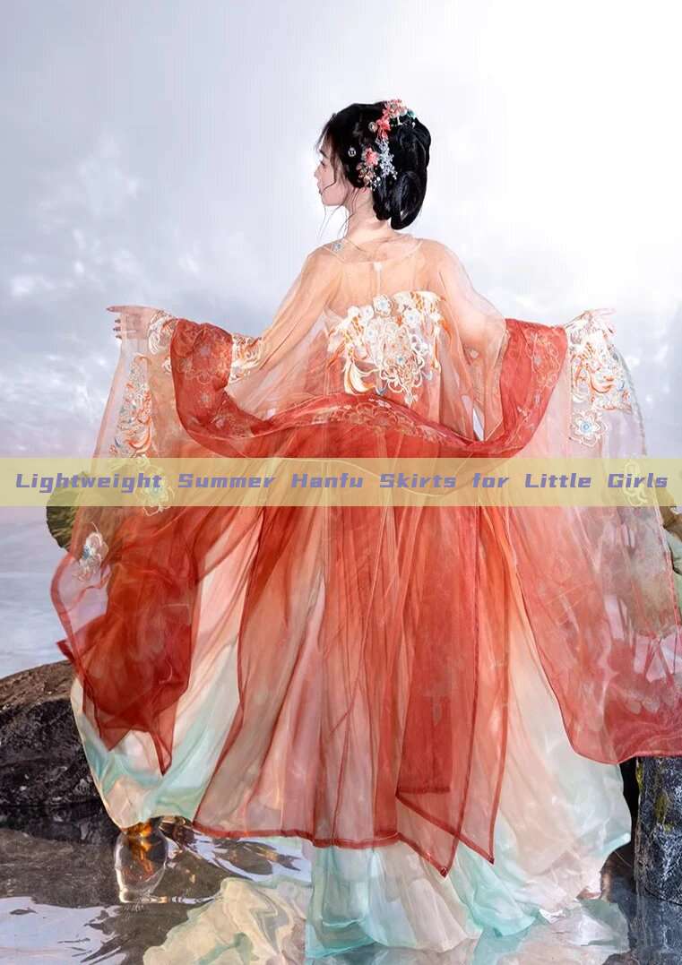 Lightweight Summer Hanfu Skirts for Little Girls Lightweight Summer Hanfu Skirts for Little Girls