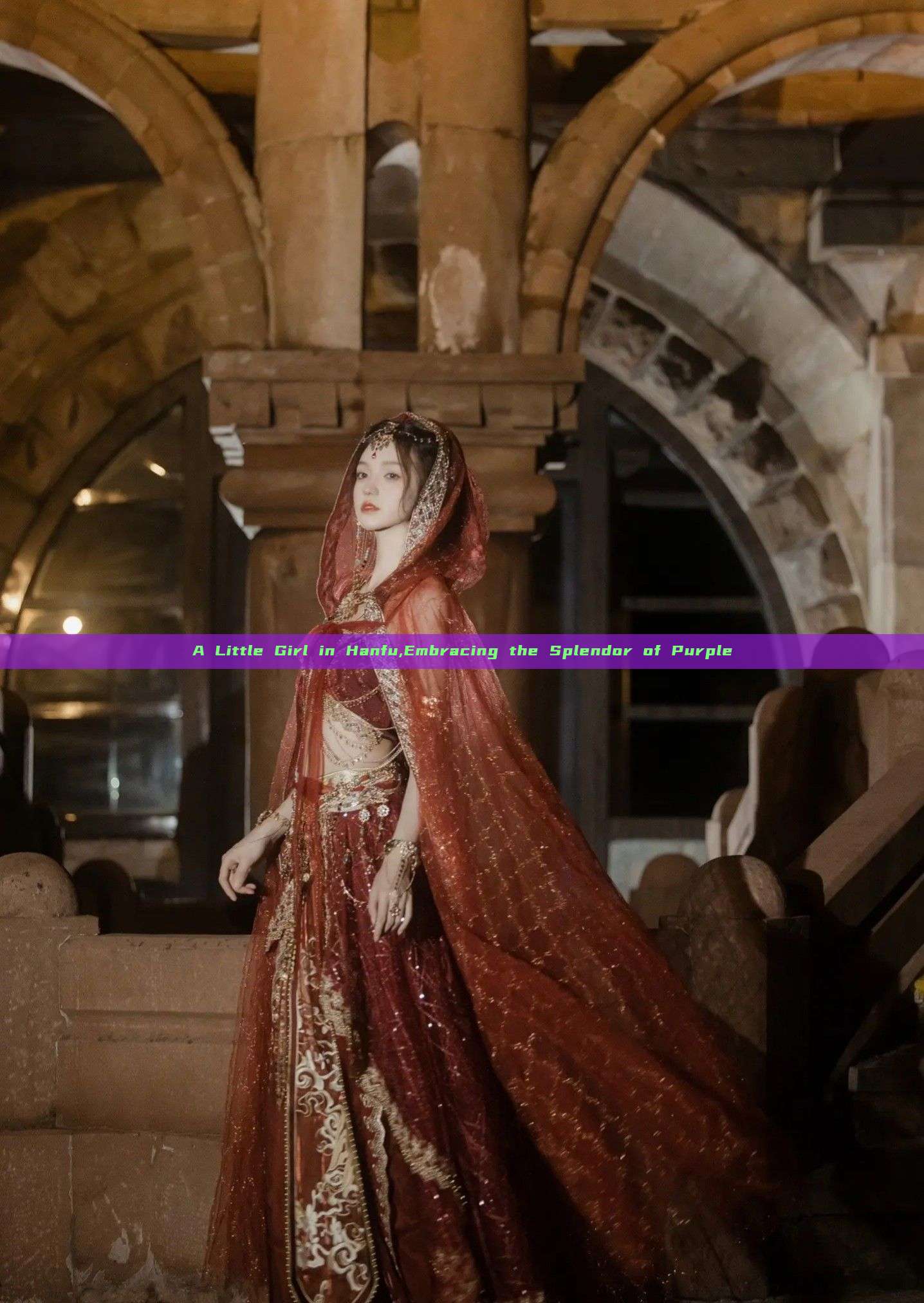 A Little Girl in Hanfu,Embracing the Splendor of Purple A Little Girl in Hanfu,Embracing the Splendor of Purple