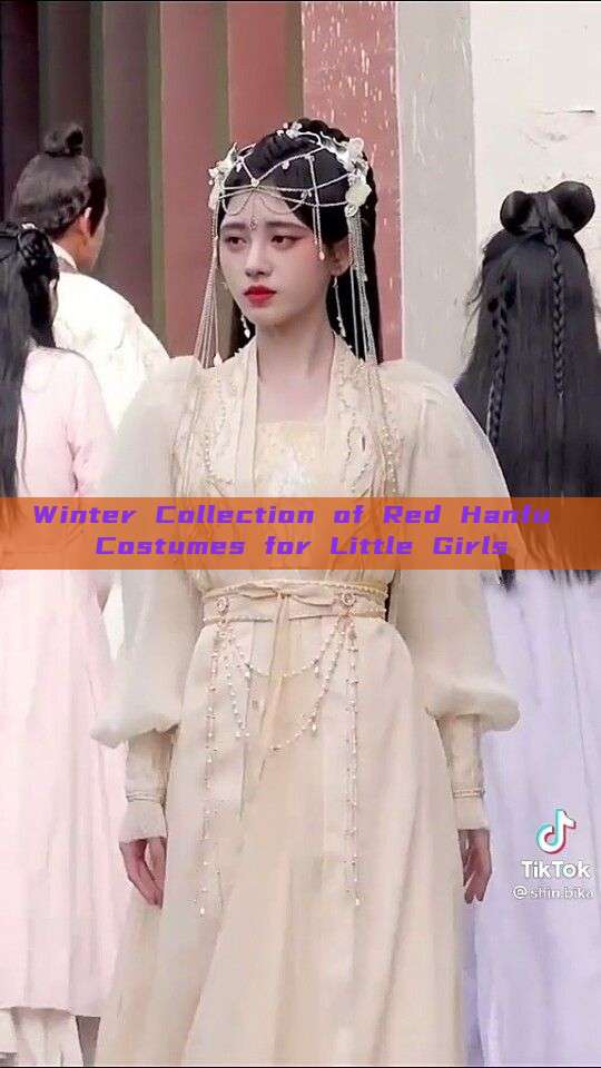Winter Collection of Red Hanfu Costumes for Little Girls