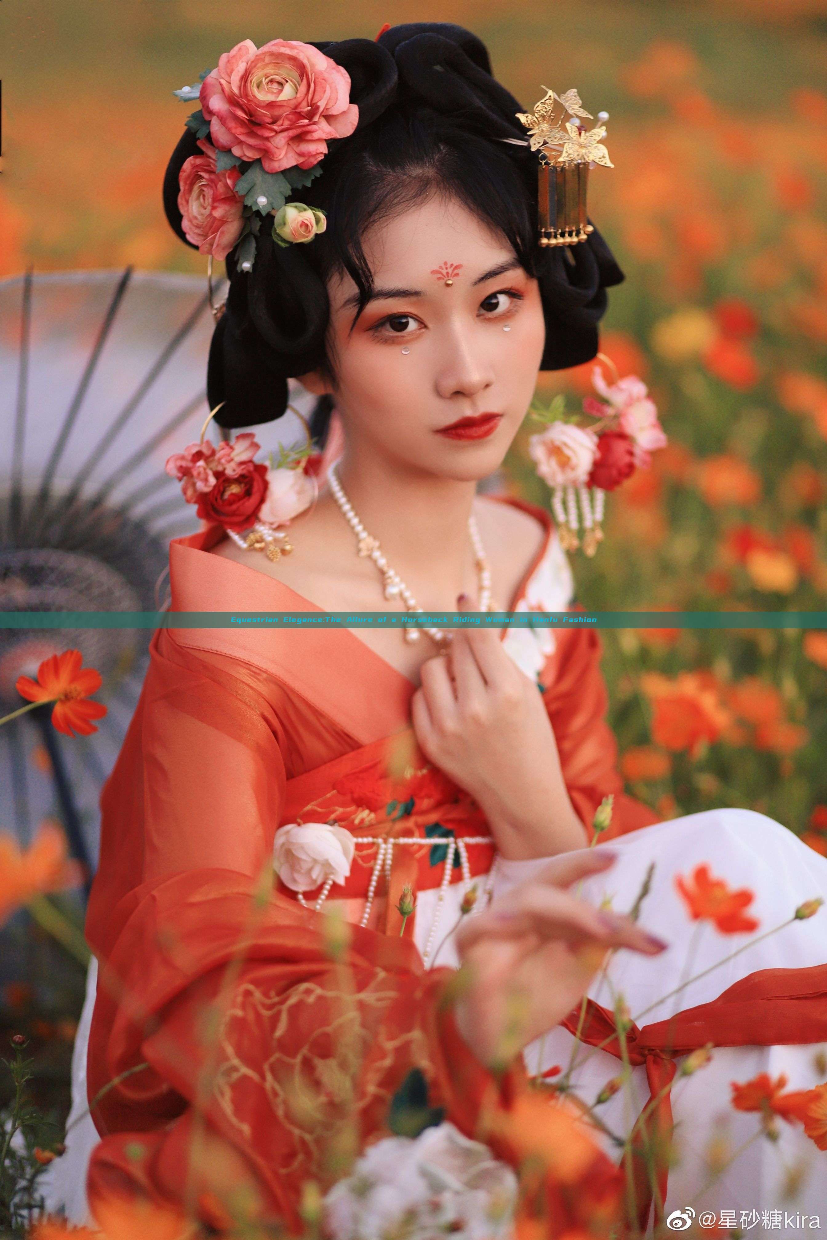 Equestrian Elegance:The Allure of a Horseback Riding Woman in Hanfu Fashion