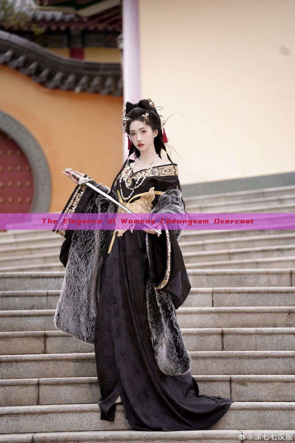 The Elegance of Womens Cheongsam Overcoat The Elegance of Womens Cheongsam Overcoat
