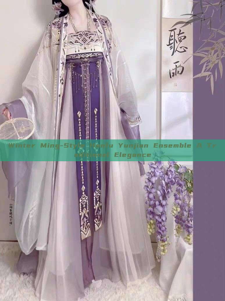 Winter Ming-Style Hanfu Yunjian Ensemble A Traditional Elegance Winter Ming-Style Hanfu Yunjian Ensemble A Traditional Elegance