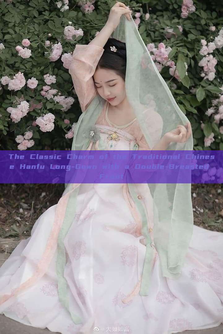 The Classic Charm of the Traditional Chinese Hanfu Long-Gown with a Double-Breasted Front