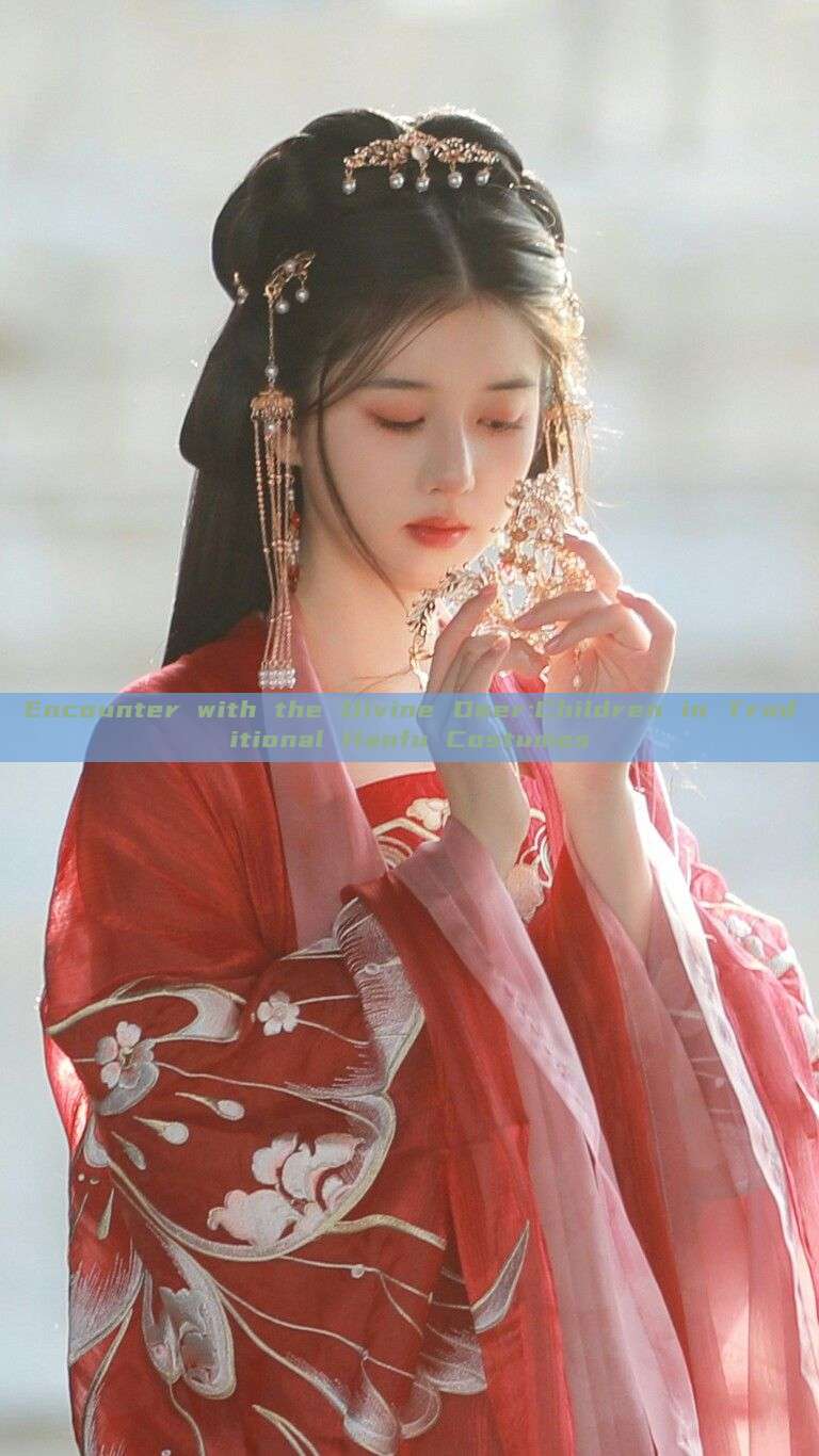 Encounter with the Divine Deer:Children in Traditional Hanfu Costumes Encounter with the Divine Deer:Children in Traditional Hanfu Costumes