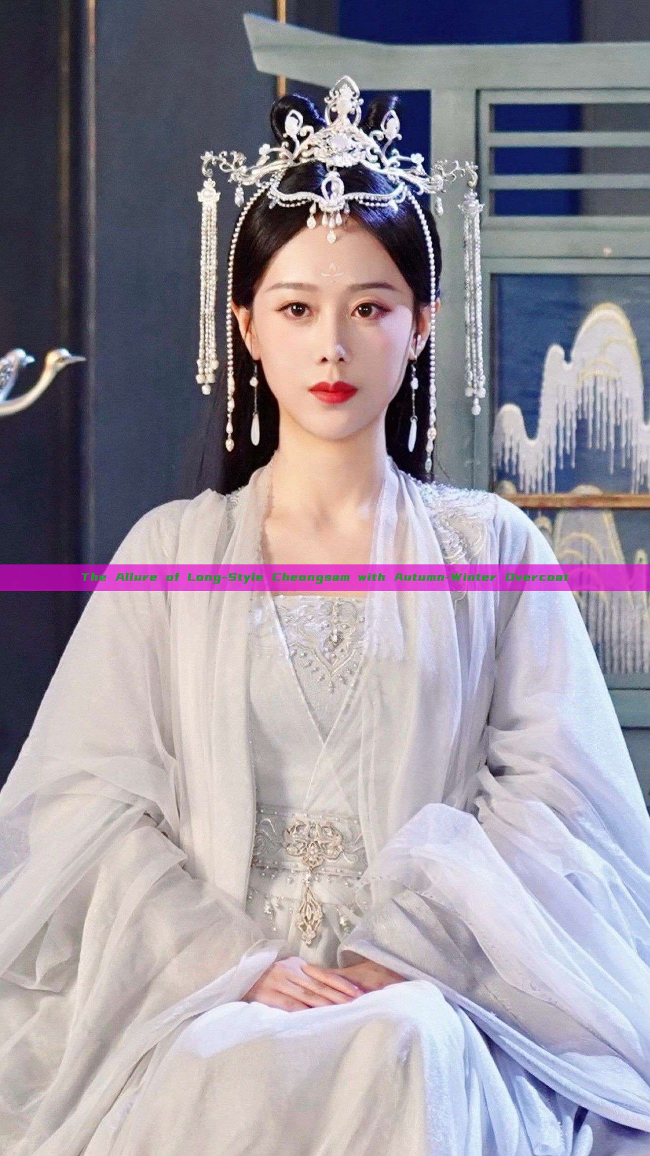 The Allure of Long-Style Cheongsam with Autumn-Winter Overcoat The Allure of Long-Style Cheongsam with Autumn-Winter Overcoat