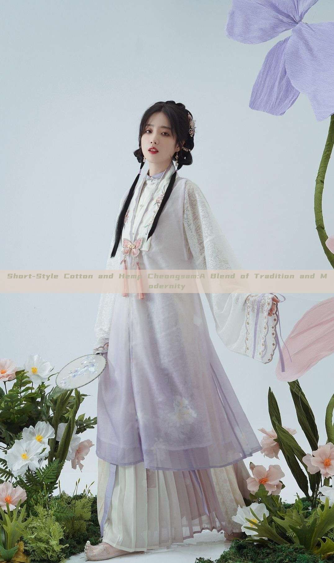 Short-Style Cotton and Hemp Cheongsam:A Blend of Tradition and Modernity