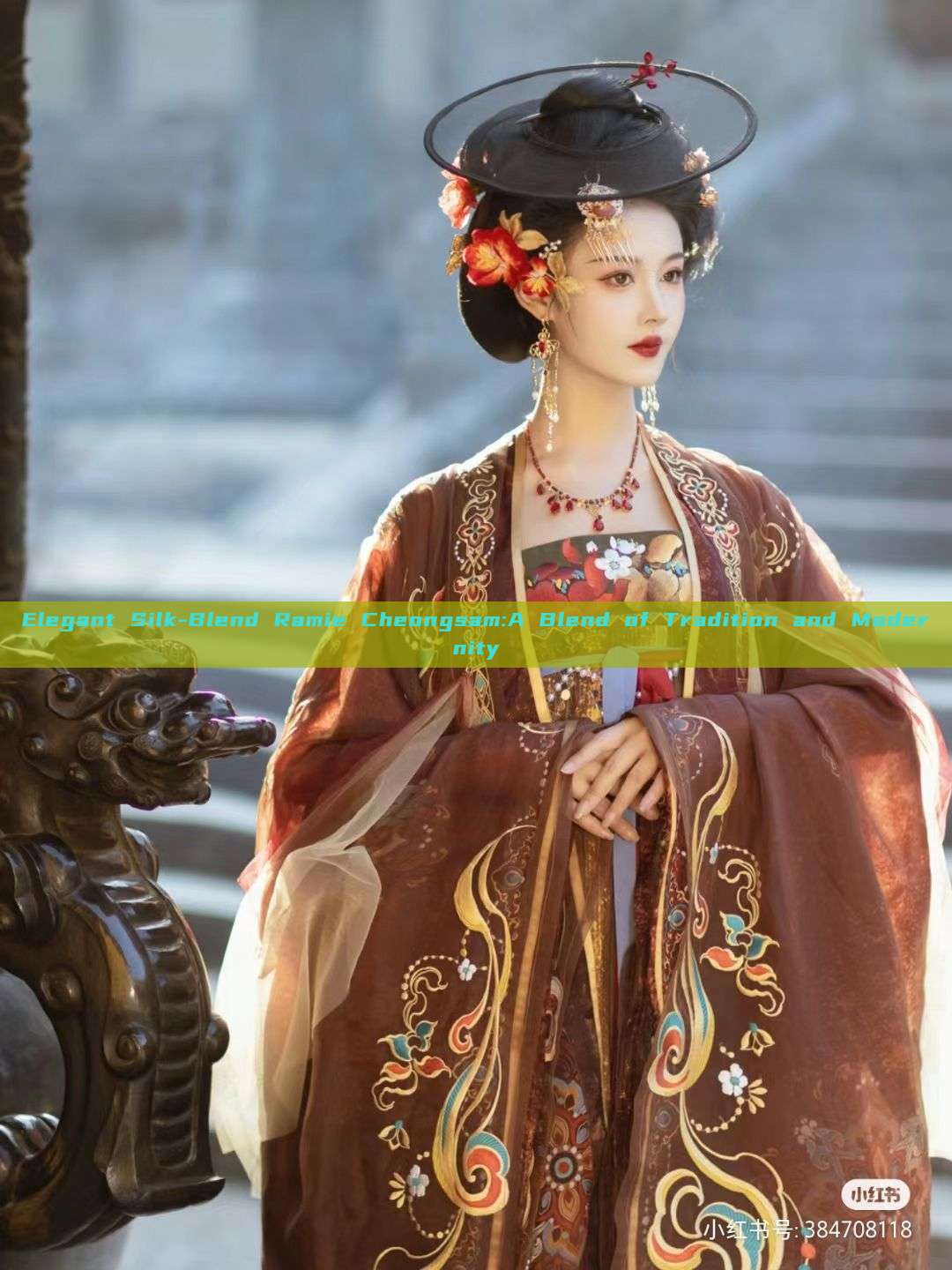 Elegant Silk-Blend Ramie Cheongsam:A Blend of Tradition and Modernity