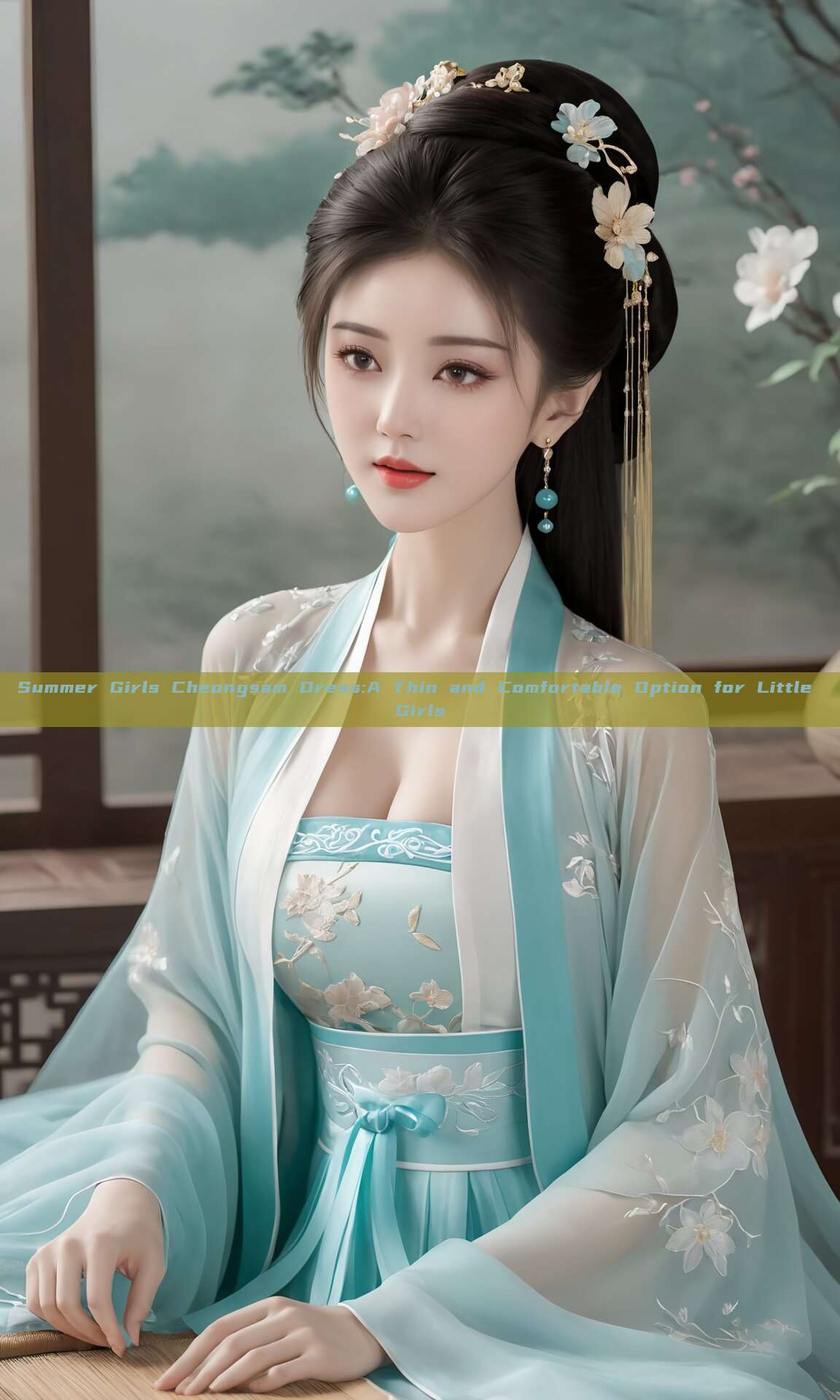 Summer Girls Cheongsam Dress:A Thin and Comfortable Option for Little Girls
