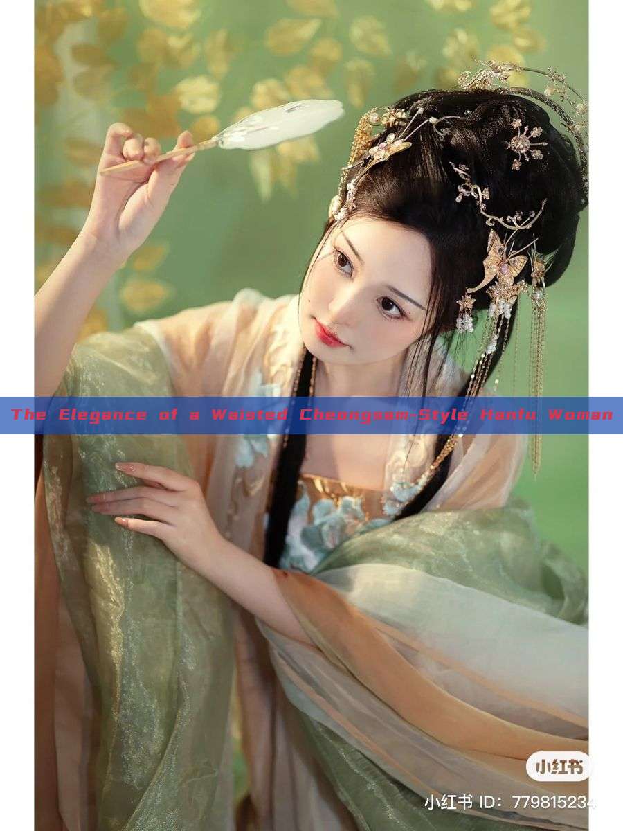 The Elegance of a Waisted Cheongsam-Style Hanfu Woman