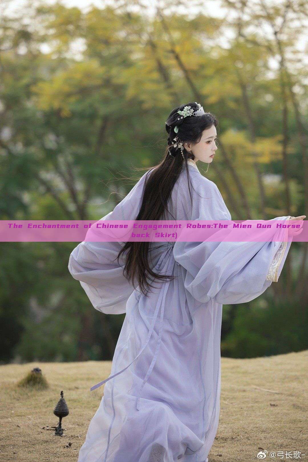 The Enchantment of Chinese Engagement Robes:The Mien Qun Horseback Skirt)