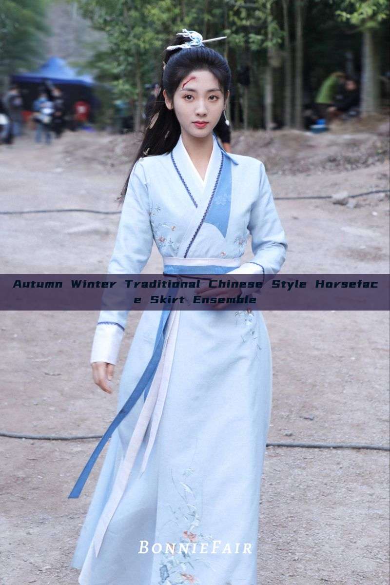 Autumn Winter Traditional Chinese Style Horseface Skirt Ensemble