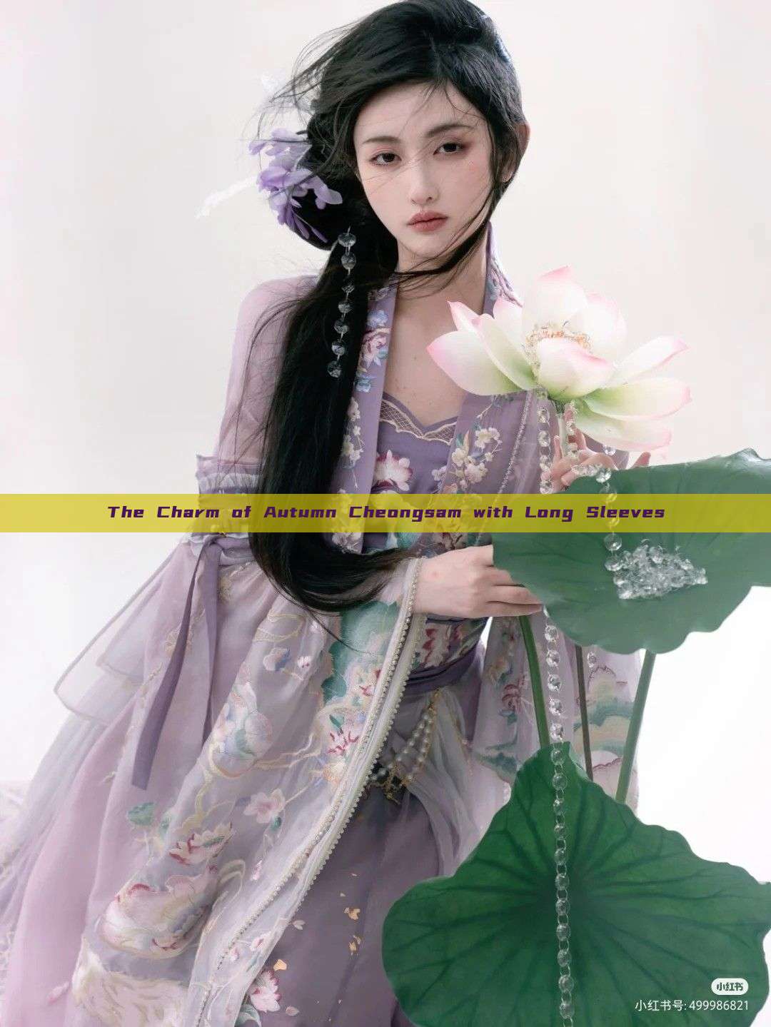 The Charm of Autumn Cheongsam with Long Sleeves The Charm of Autumn Cheongsam with Long Sleeves