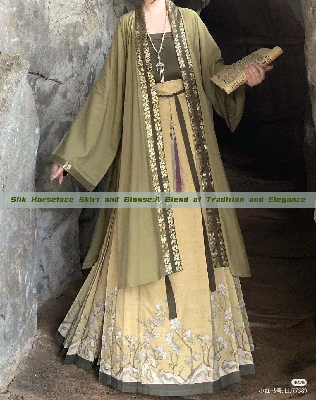 Silk Horseface Skirt and Blouse:A Blend of Tradition and Elegance