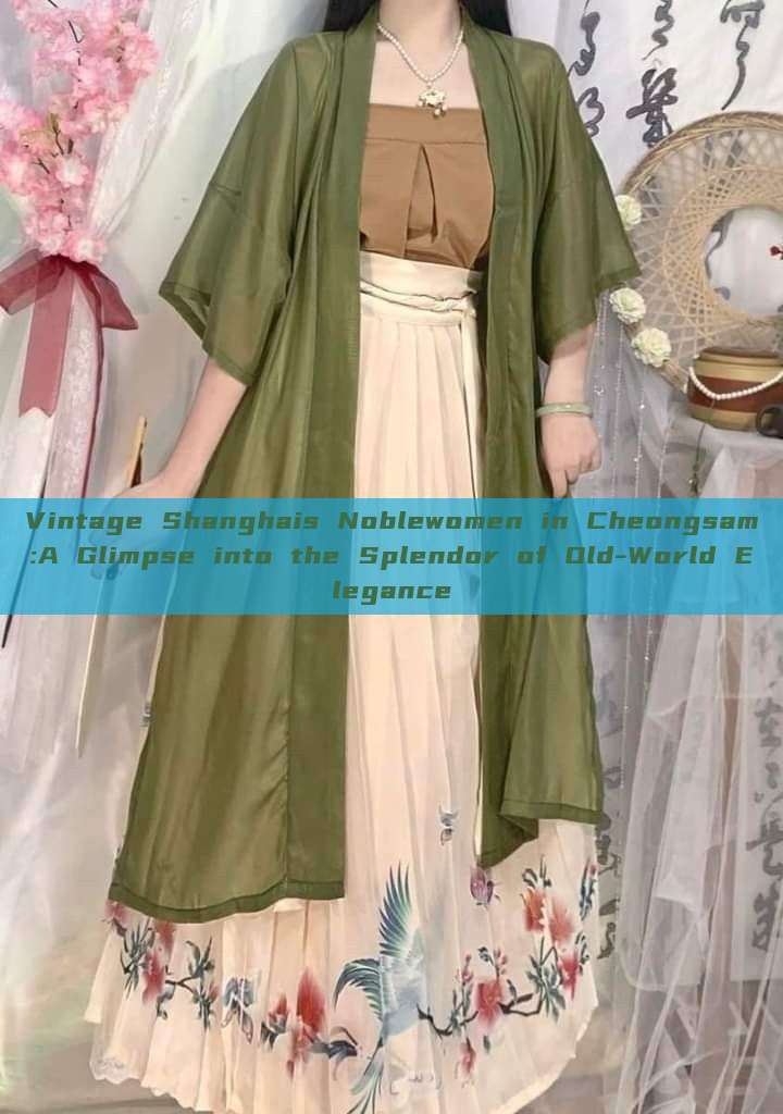 Vintage Shanghais Noblewomen in Cheongsam:A Glimpse into the Splendor of Old-World Elegance Vintage Shanghais Noblewomen in Cheongsam:A Glimpse into the Splendor of Old-World Elegance