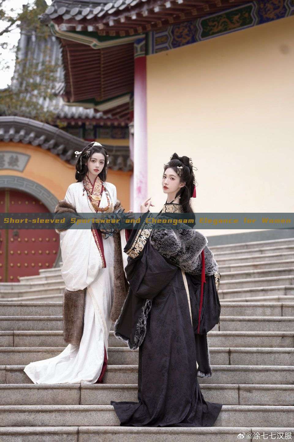 Short-sleeved Sportswear and Cheongsam Elegance for Women