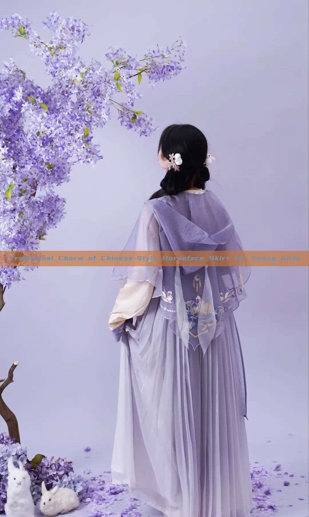 Traditional Charm of Chinese-Style Horseface Skirt for Young Girls