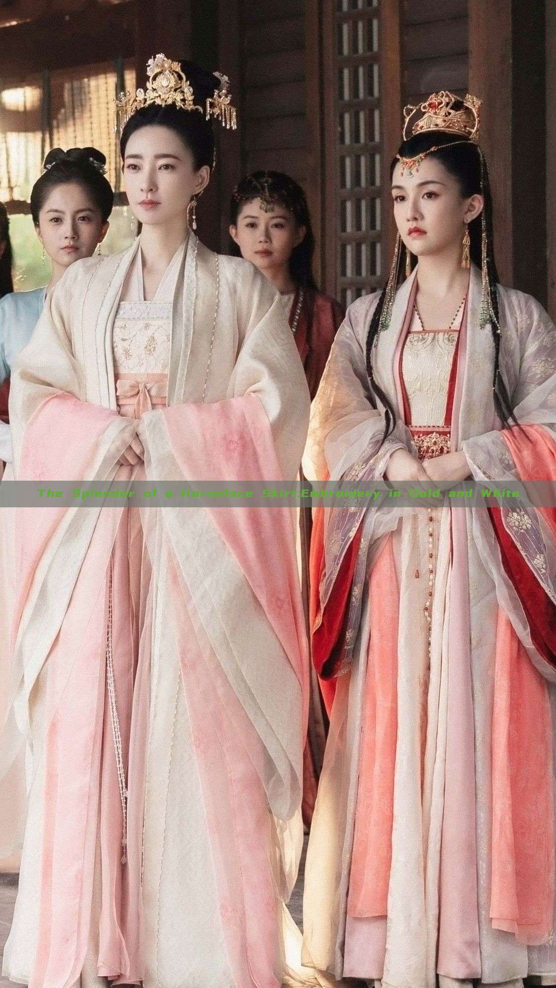 The Splendor of a Horseface Skirt:Embroidery in Gold and White The Splendor of a Horseface Skirt:Embroidery in Gold and White
