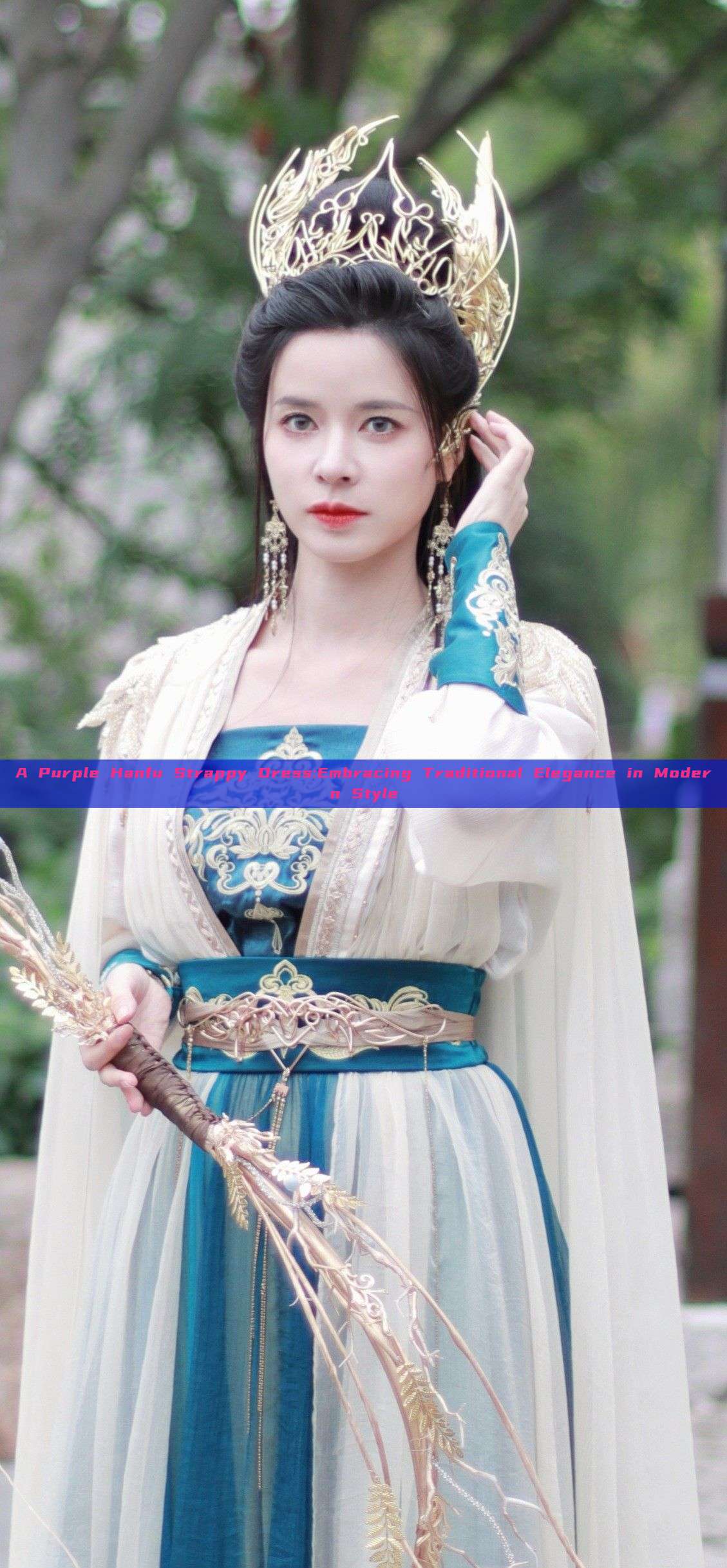 A Purple Hanfu Strappy Dress:Embracing Traditional Elegance in Modern Style