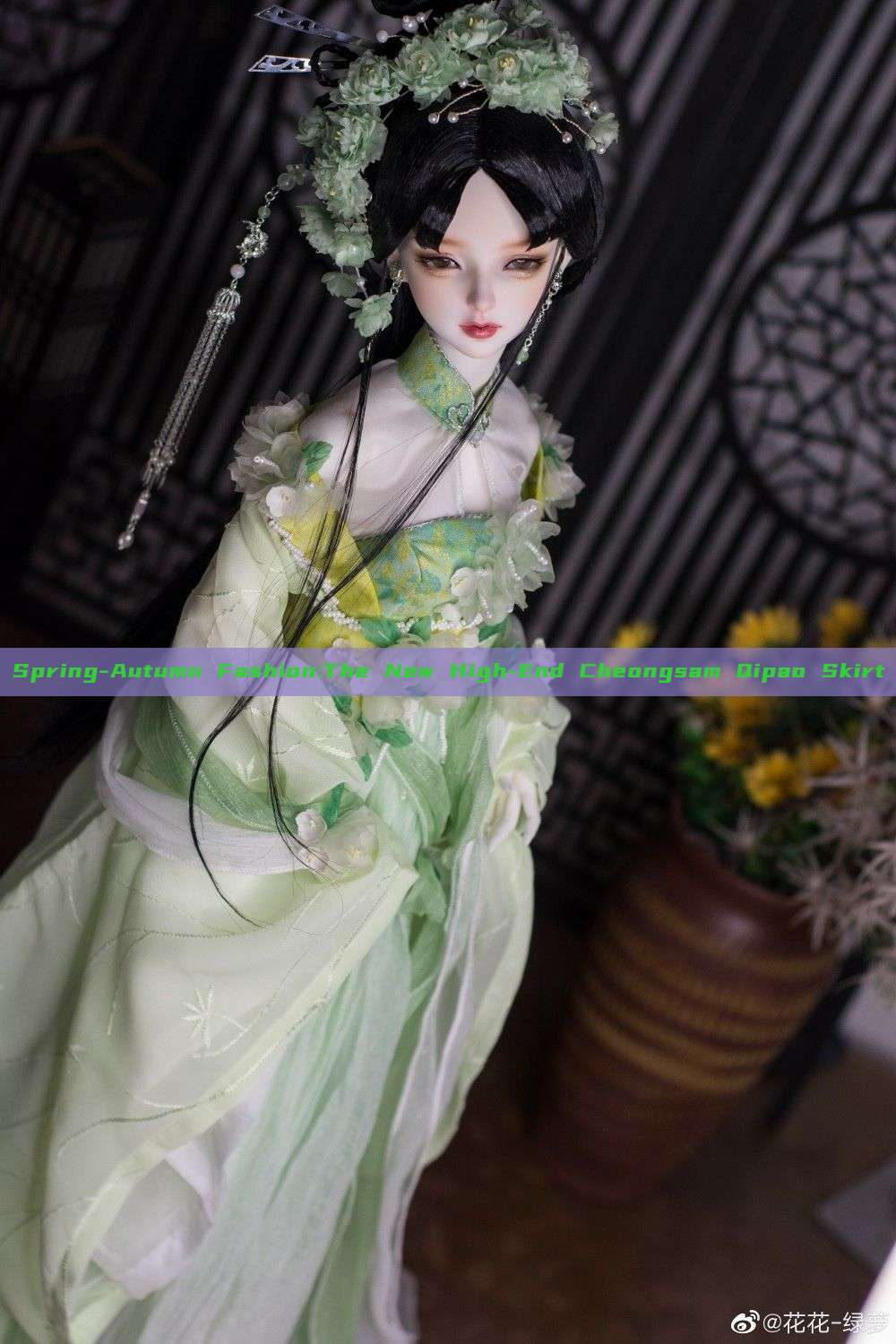 Spring-Autumn Fashion:The New High-End Cheongsam Qipao Skirt Spring-Autumn Fashion:The New High-End Cheongsam Qipao Skirt