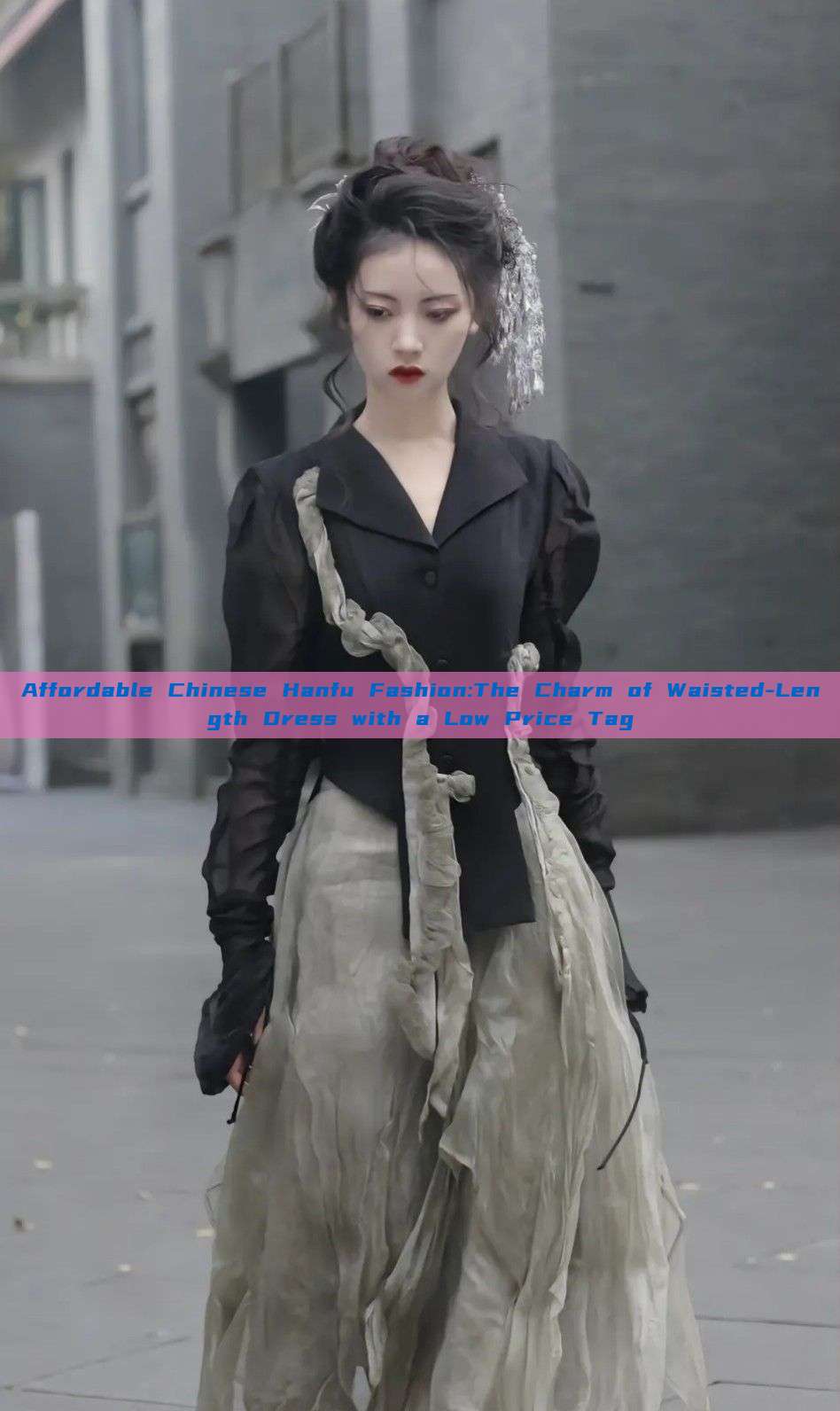 Affordable Chinese Hanfu Fashion:The Charm of Waisted-Length Dress with a Low Price Tag