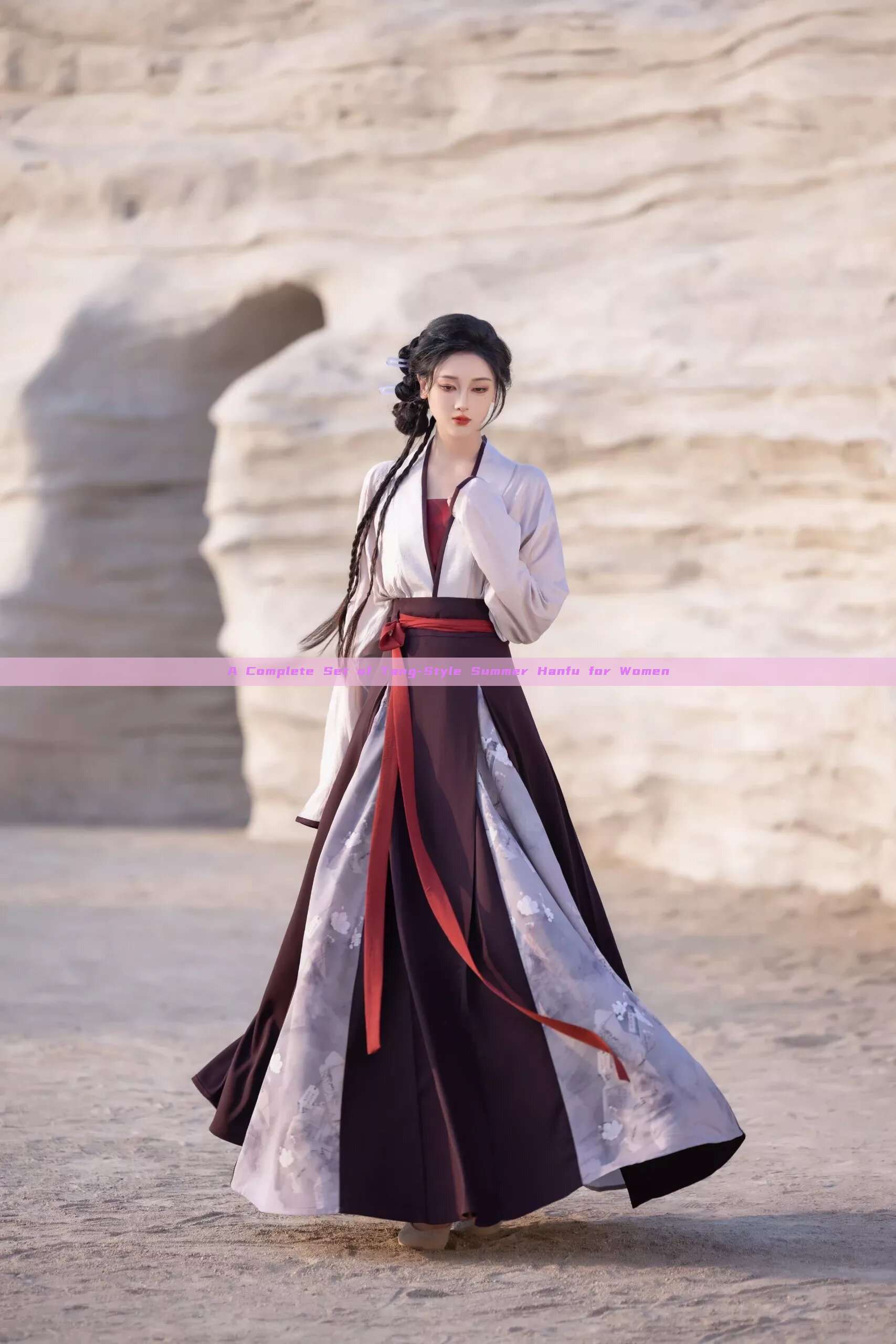 A Complete Set of Tang-Style Summer Hanfu for Women A Complete Set of Tang-Style Summer Hanfu for Women