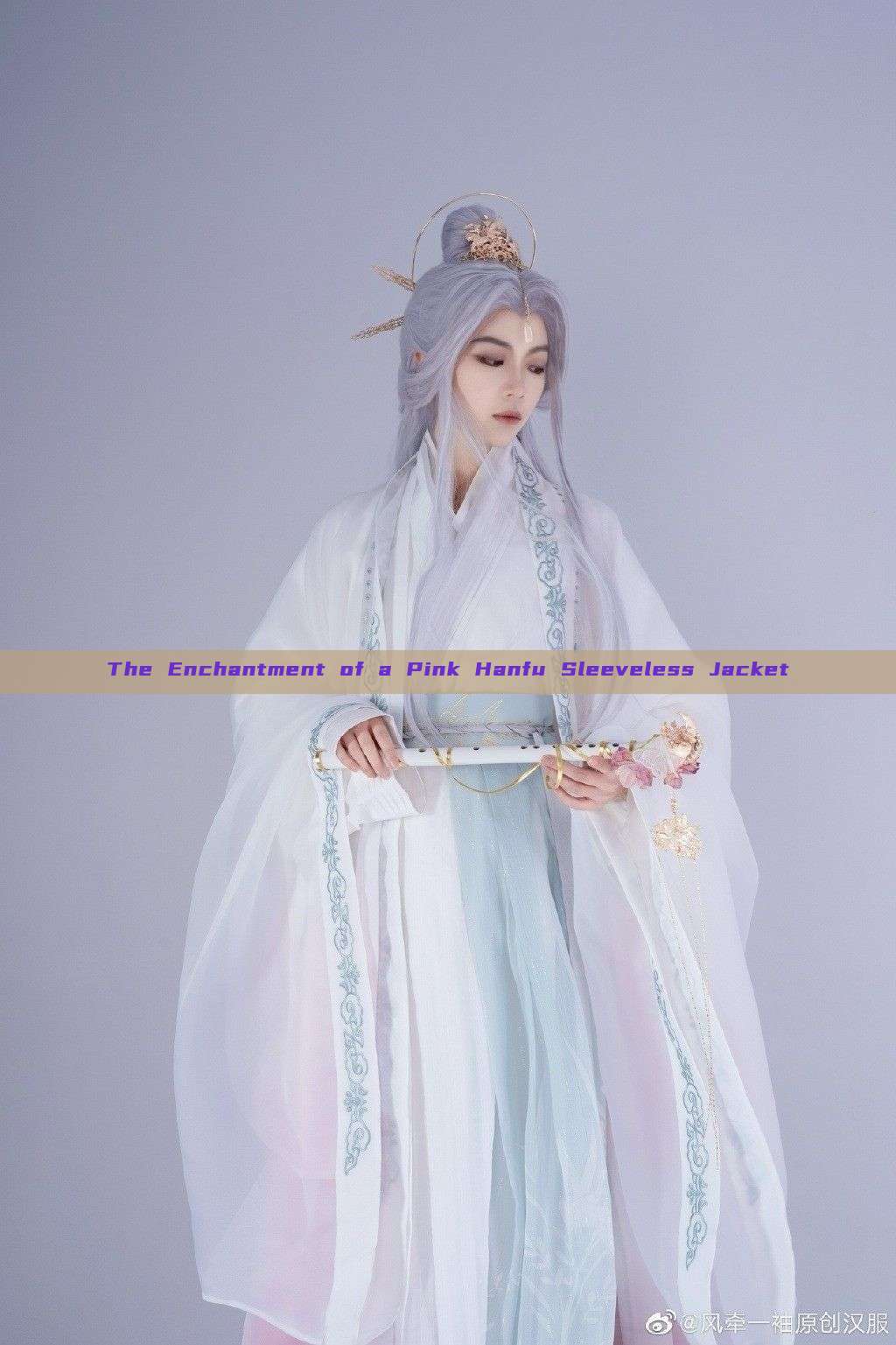 The Enchantment of a Pink Hanfu Sleeveless Jacket