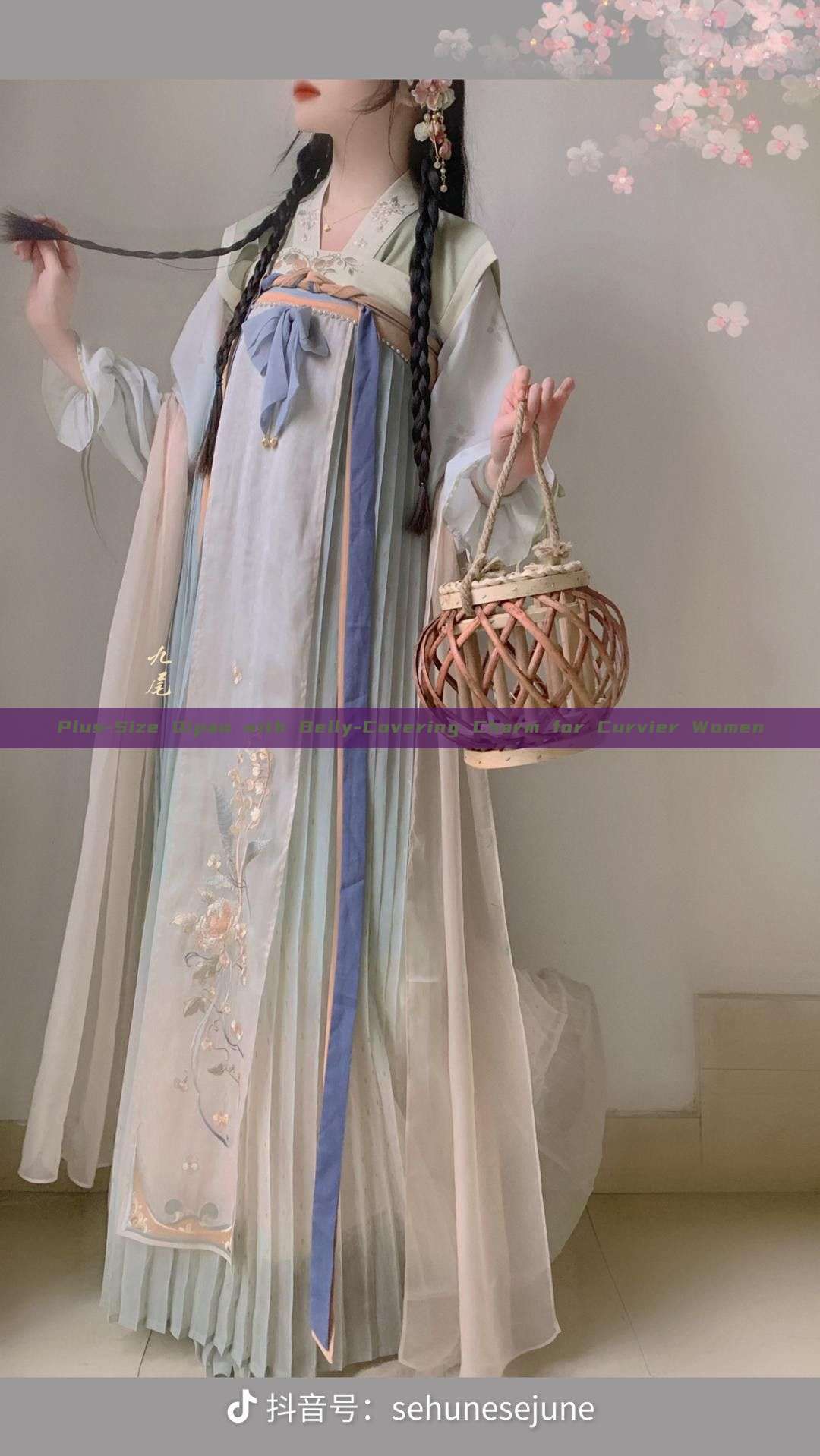 Plus-Size Qipao with Belly-Covering Charm for Curvier Women