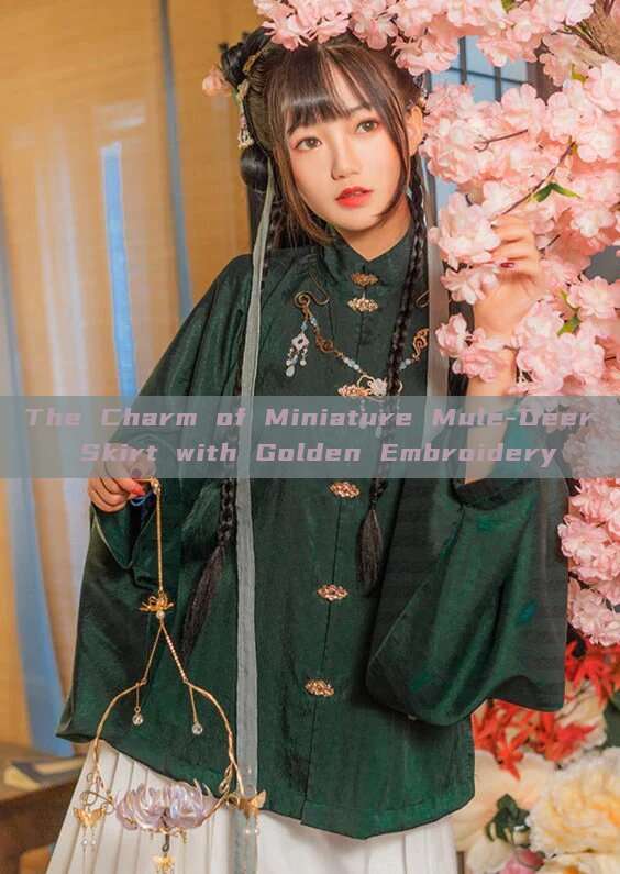 The Charm of Miniature Mule-Deer Skirt with Golden Embroidery