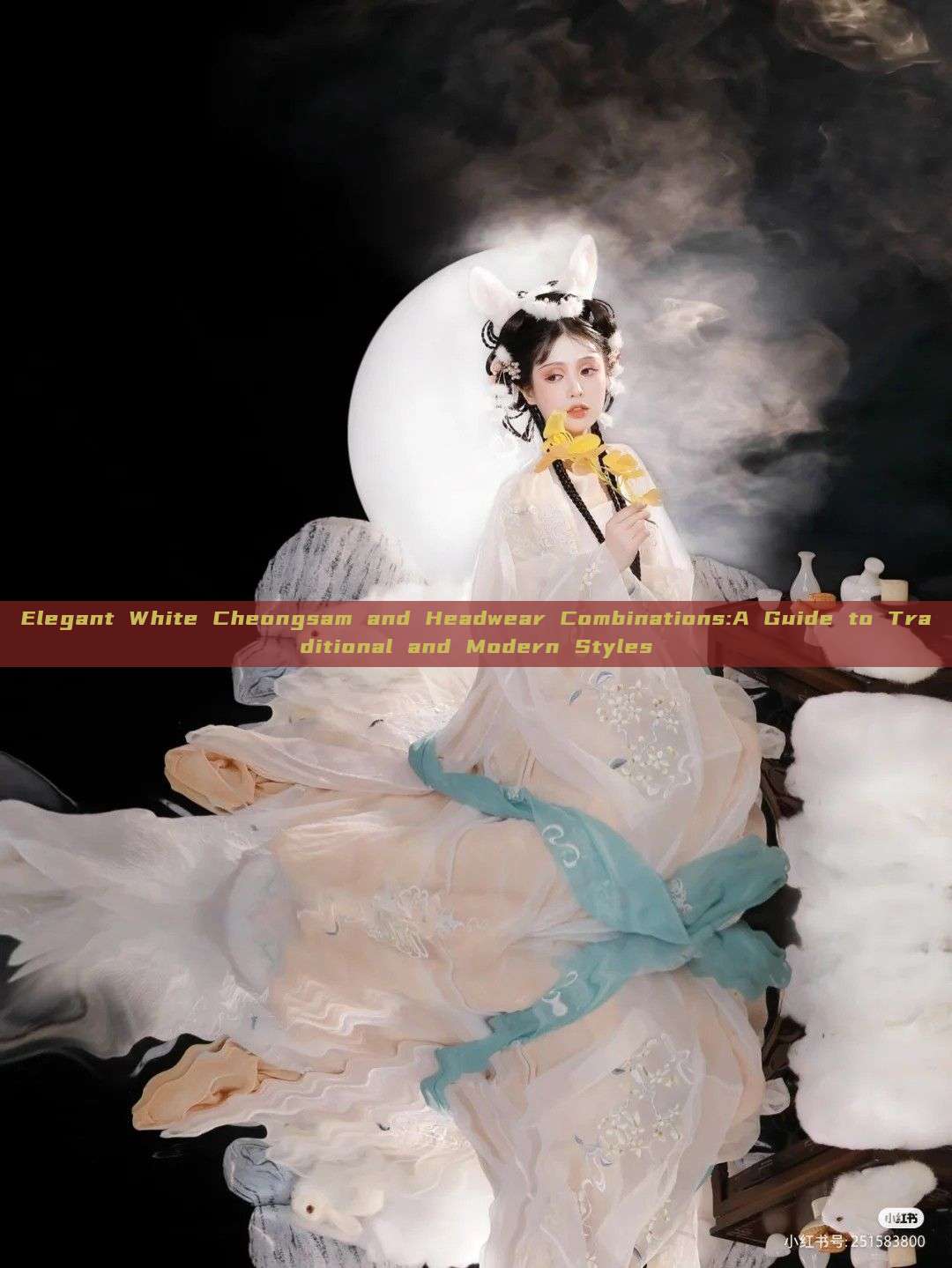 Elegant White Cheongsam and Headwear Combinations:A Guide to Traditional and Modern Styles