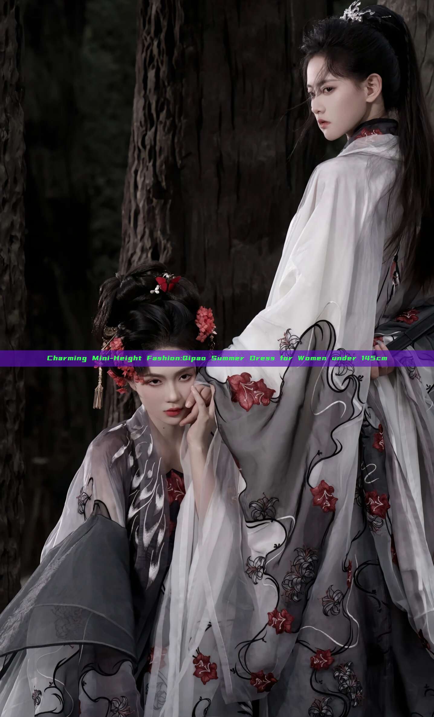 Charming Mini-Height Fashion:Qipao Summer Dress for Women under 145cm