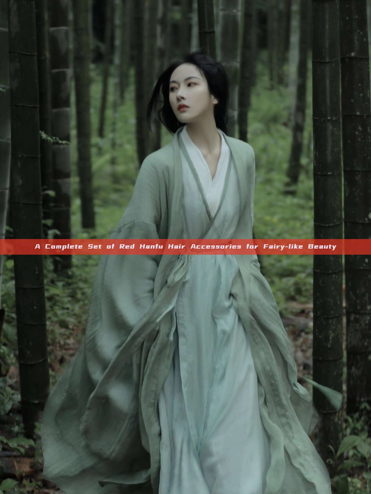 A Complete Set of Red Hanfu Hair Accessories for Fairy-like Beauty A Complete Set of Red Hanfu Hair Accessories for Fairy-like Beauty