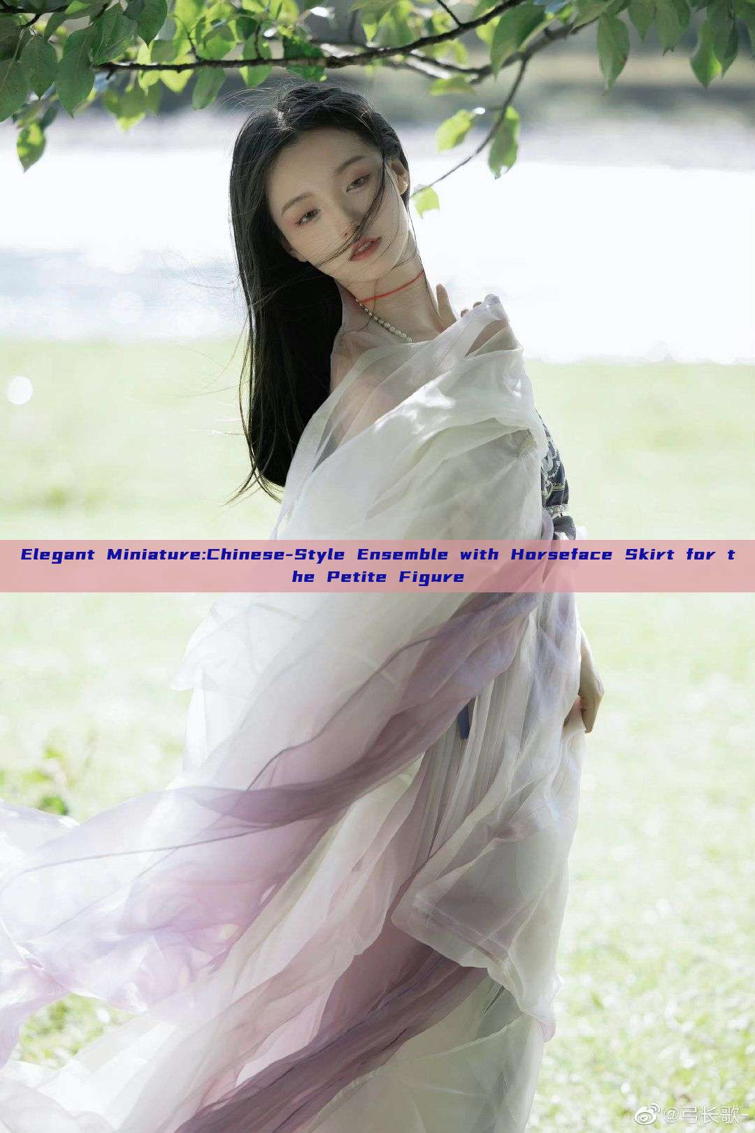 Elegant Miniature:Chinese-Style Ensemble with Horseface Skirt for the Petite Figure
