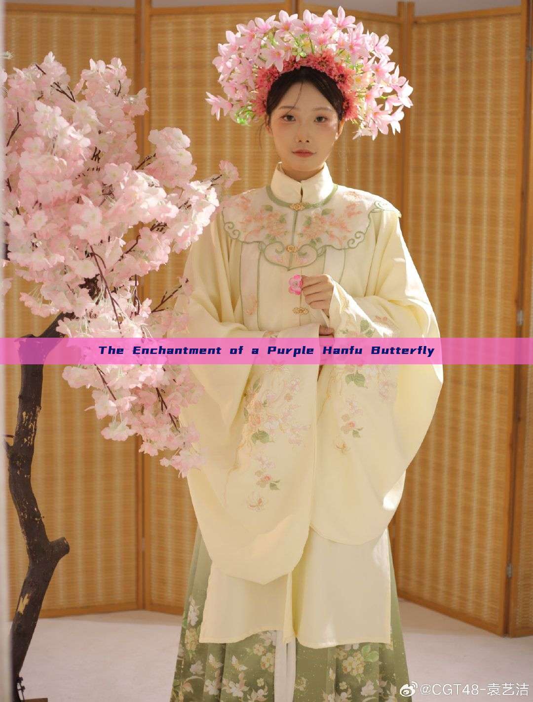 The Enchantment of a Purple Hanfu Butterfly The Enchantment of a Purple Hanfu Butterfly